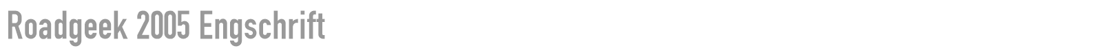 Roadgeek 2005 Engschrift font preview